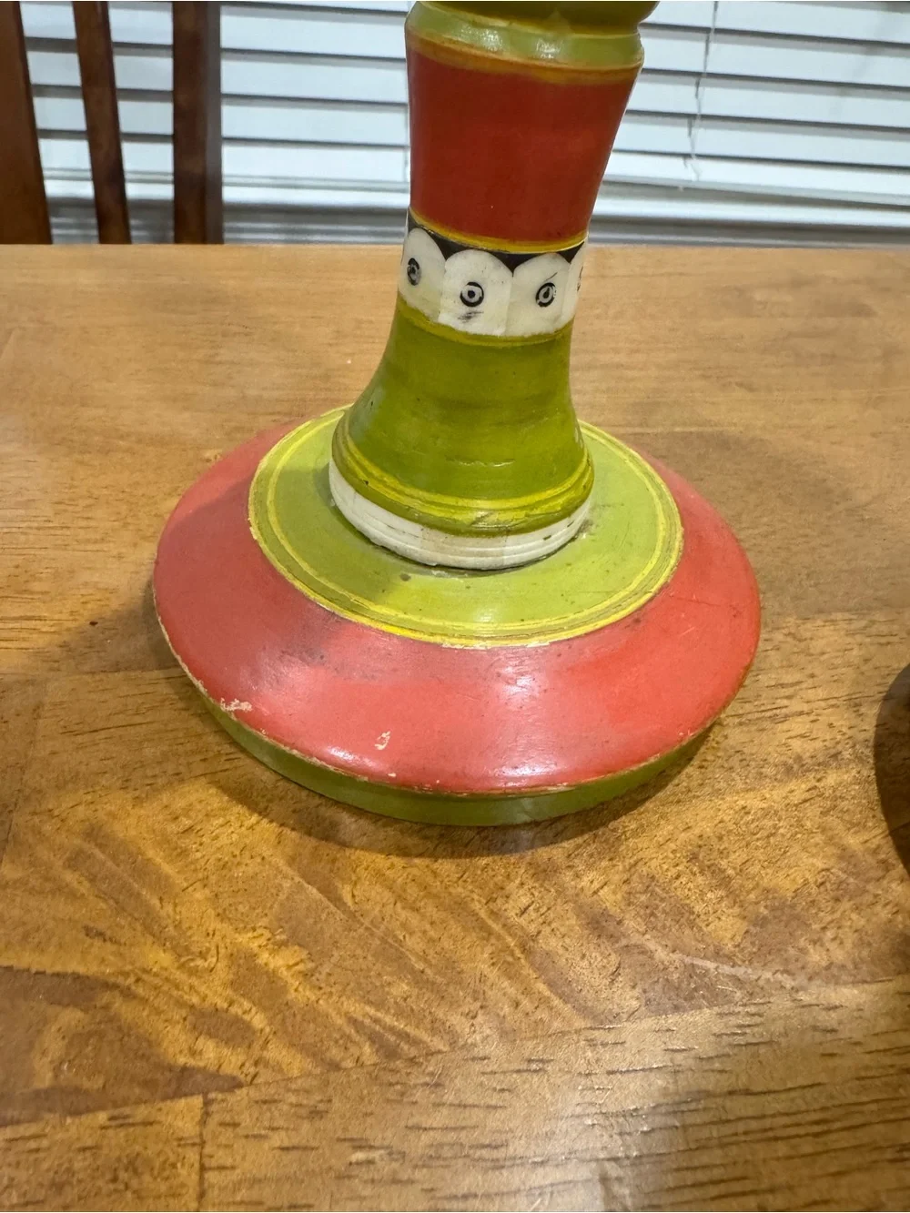 Handmade in India Painted Wood Candlesticks by Tozai Home